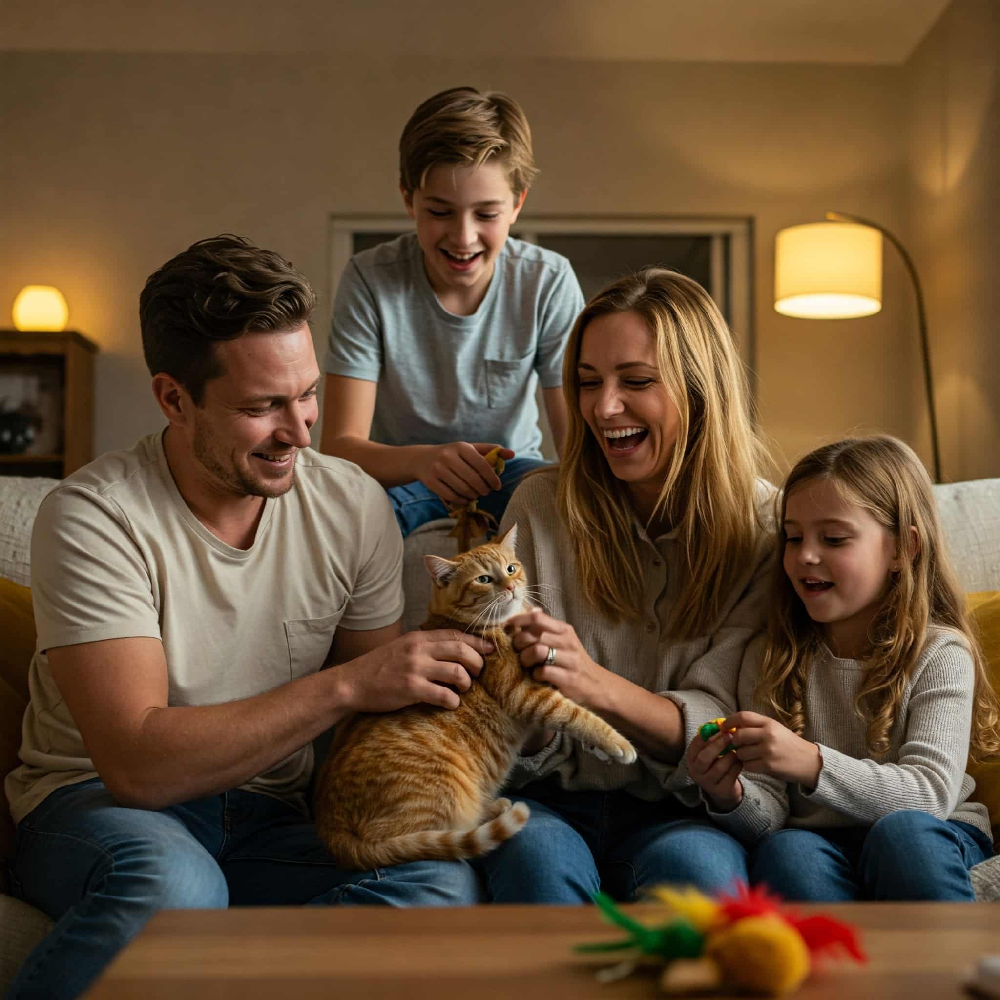 Gato en entorno natural.